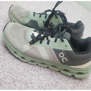 On Cloud Cloudrunner Shoes Sneakers Men's 10.5 Alloy Moss Gray Running Shoe